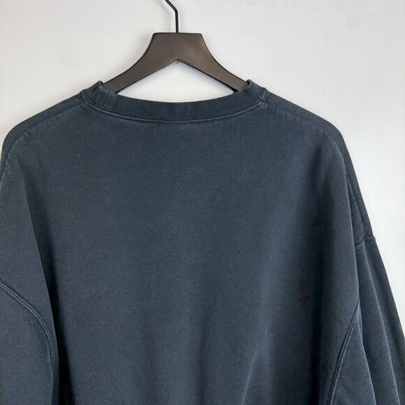 Nike Essentials Crew Fleece Oversized Crop Sweatshirt Black - S - Picture 9 of 11